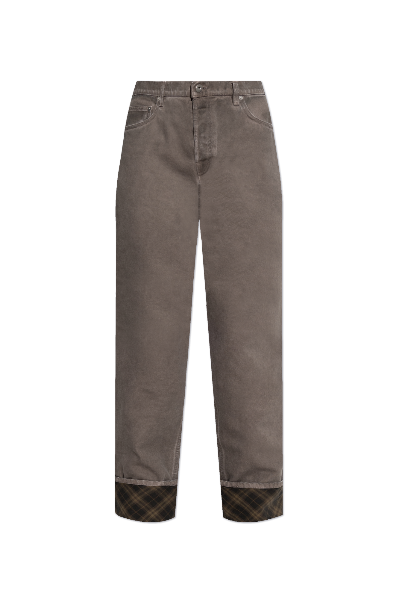 パンツ BURBERRY Women Straight Pants 8099352C1501 Grey Burberry Straight leg jeans | Women's Clothing | Vitkac